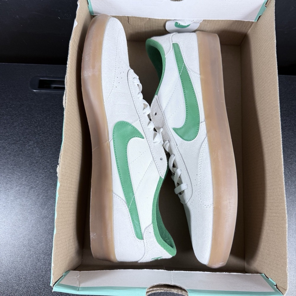 Nike Heritage Vulc SB Lucky Green Gum Sneakers Retro CD5010-101 Mens Size 12 - Picture 11 of 14